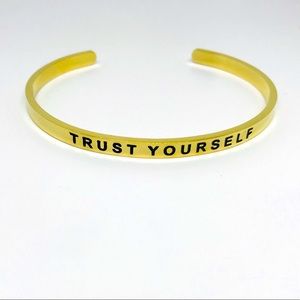 Trust Yourself Affirmation Spiritual Bracelet Cuff